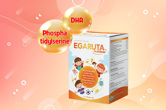 Cốm Egaruta Platinum kết hợp hoàn hảo Phosphatidylserine và DHA